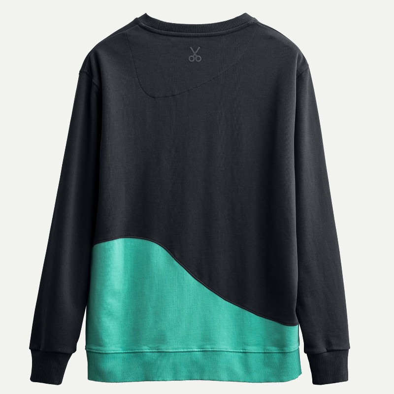 KAFT Kuzgun Unisex Oldschool Sweatshirt Flowinga - Raven - 2